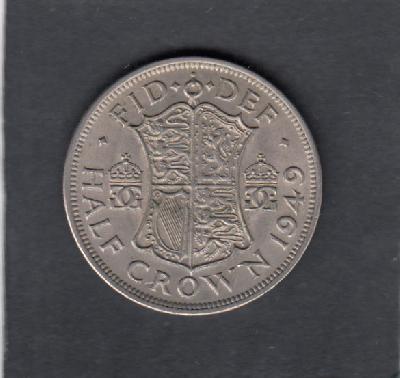 Beschrijving: 1/2 Crown  GEORGIUS VI